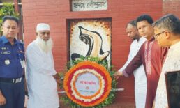 পুষ্পস্তবক, আলোচনা ও সাংস্কৃতিক আয়োজনে কুমিল্লায় রবীন্দ্রজয়ন্তী উদযাপন