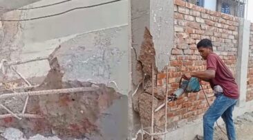 চৌদ্দগ্রাম বিসিক শিল্পনগরীতে নির্মাণকাজে অনিয়মের অভিযোগ! স্থানীয়দের বাঁধা!